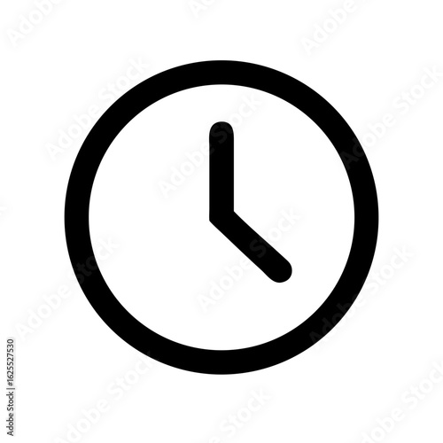 User clock alt outline icon vector illustration