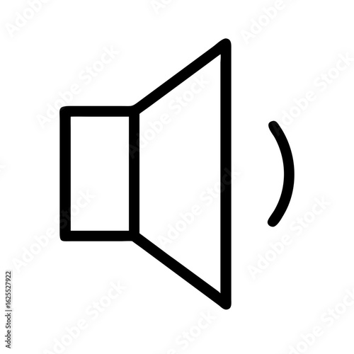 Volume alt outline icon vector illustration