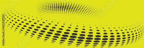 Bright pop art background in green and yellow colors dot haltone retro style, vector illustation full hd