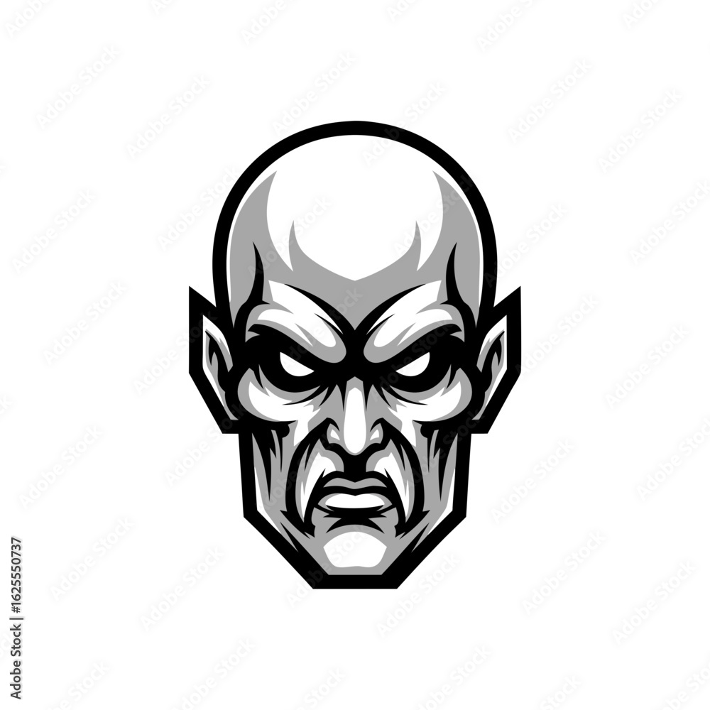 Fototapeta premium Monochrome Portrait Of A Head