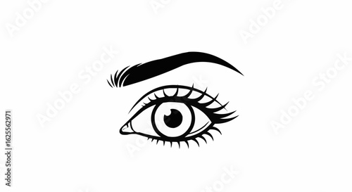 vector illustration of eye