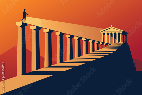 timeline of greek architectural evolution  .eps