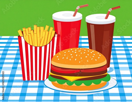 Fast food meal