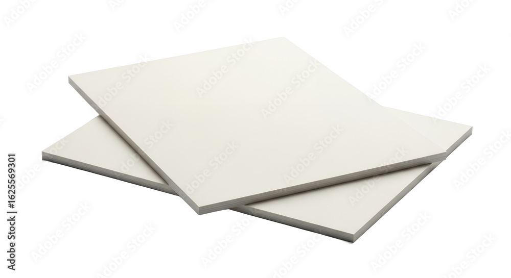 Stack of Blank White Paper Sheets.