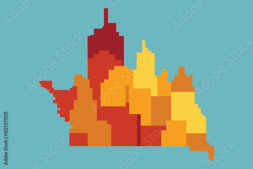 vector map of chicago highlighting skyline distric (1).eps