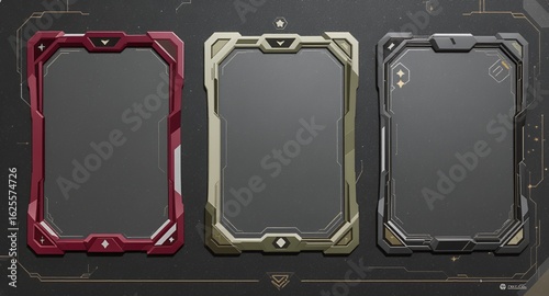 SciFi Frames Futuristic Borders Tech UI Elements