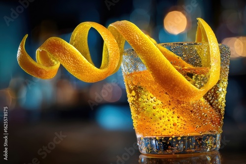 Orange Cocktail with Zesty Garnish