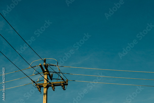 operation of a medium and low voltage transformer with poles, wires, casing, muffles among others transmitting energy to the substation
