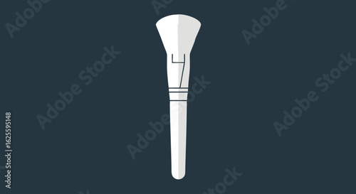 Elegant Makeup Brush Icon on Dark Background Highlighting Cosmetic Application Tool 71 Characters