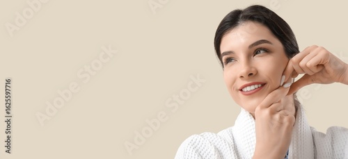 Beautiful young woman in ba...