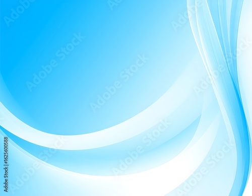 Light blue, flowing curves