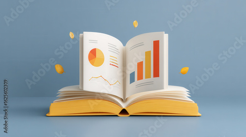 open book with a book