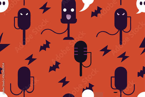 haunted sound studio filled with cursed microphone.eps