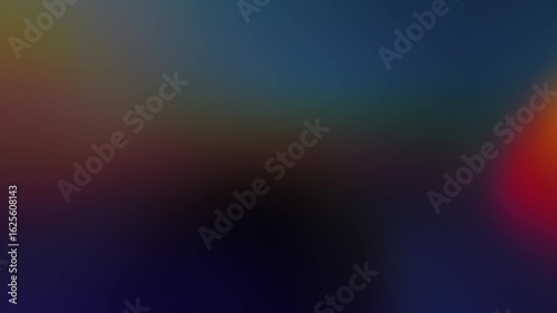4K abstract moving glowing soft colorful rainbow light leak reflective refraction overlay with lens flare, film burn, grain, noise, cinematic studio sparkle gradient vibrant transition dark background