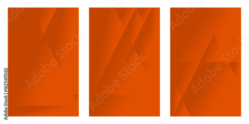 Vibrant orange abstract backgrounds featuring subtle geometric shapes and gradients, perfect for modern designs, presentations, and digital art.