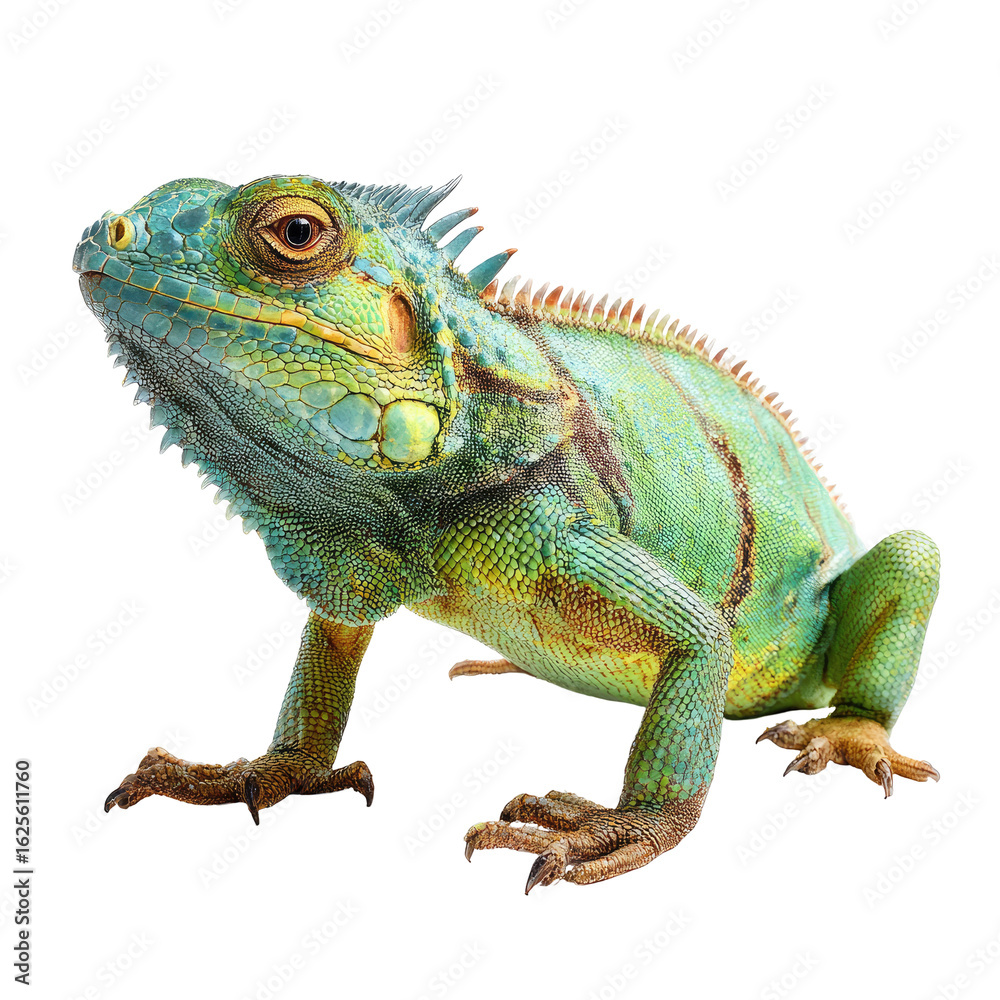 Obraz premium Close-up of a colorful iguana (1)