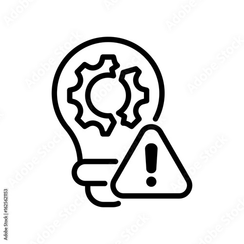 Disruption line icon