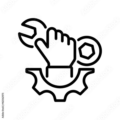 Repair line icon