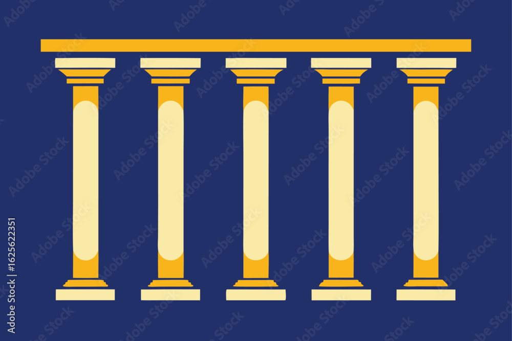 Fototapeta premium neoclassical pillars as background border design (1).eps
