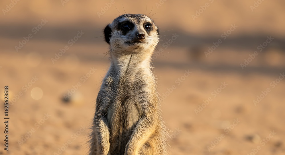 Fototapeta premium Curious Meerkat Standing