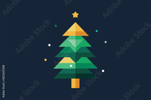 stylized christmas tree wallpaper with geometric s (1).eps
