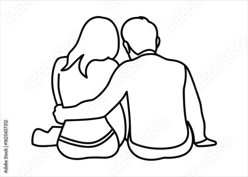 Joyful couple embracing outdoors a sweet moment shared in a happy outdoor setting