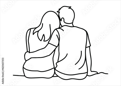 Joyful couple embracing outdoors cherishing a happy moment together depicting affection and connection