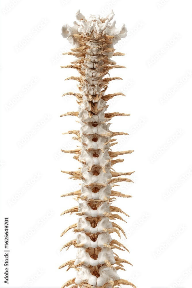 Naklejka premium 3D model of a human spine