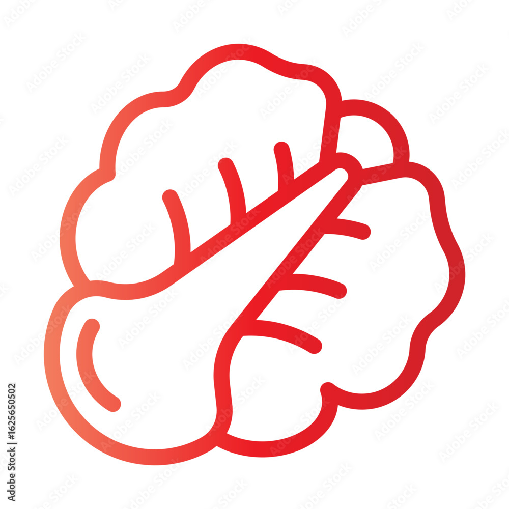 Obraz premium icon lettuce with style gradient