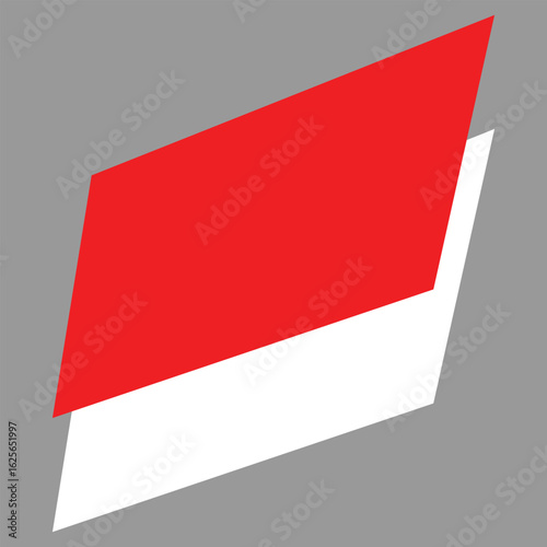 Free Download Indonesia Flag Design Vector | National Red and White Banner Layout | Patriotic Symbol for Independence Day, Country Identity, Official State Emblem, Minimal Flat Style for Web, Print - GFXLoad