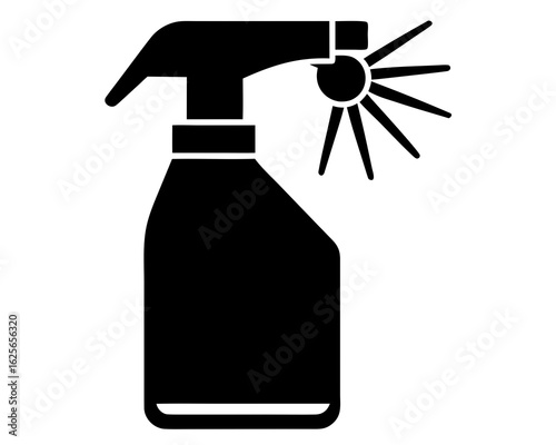 Disinfectant Spray silhouette vector illustration