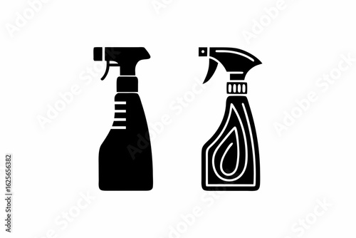 Disinfectant Spray silhouette vector illustration