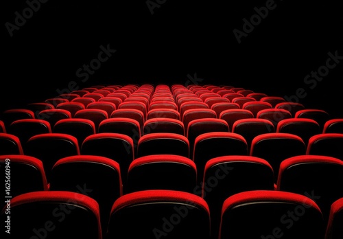 Empty movie theater seats