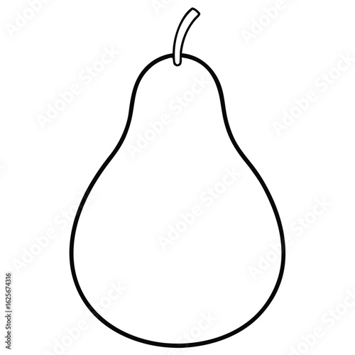 pear on white