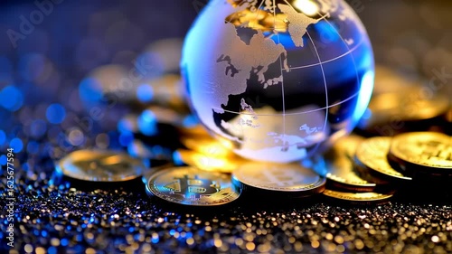 Global Cryptocurrency: A Visual Representation of Digital Finance