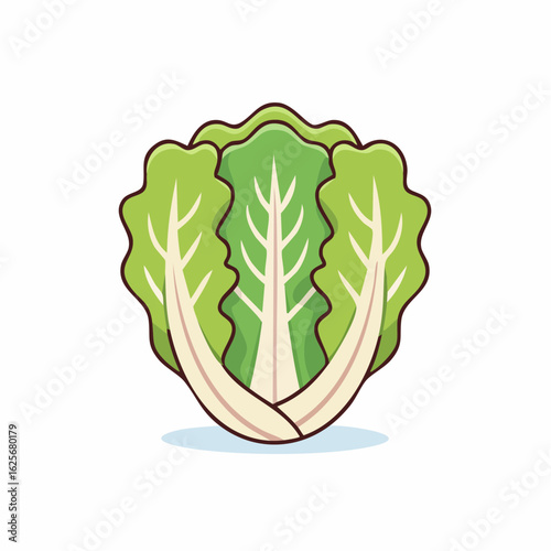 Delightful illustration of fresh and vibrant green bok choy, highlighting its healthy nature