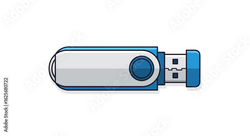 Vector USB Flash Drive – Data Storage Device Illustration
