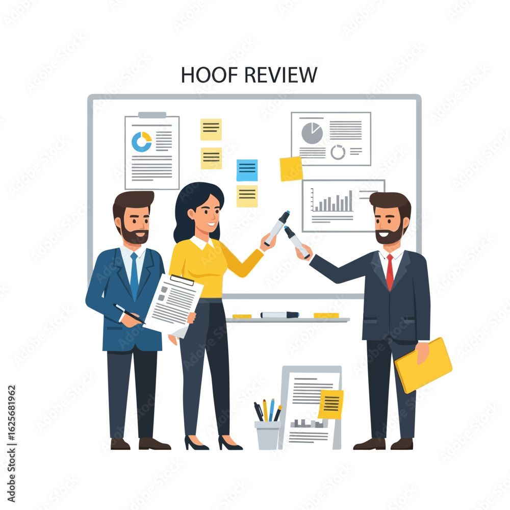 Fototapeta premium A diverse team collaborates on a project, reviewing data and brainstorming ideas in a modern office environment, fostering teamwork and innovation for business growth.