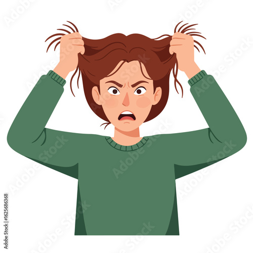 Stressed businessman overwhelmed by paperwork at his desk.