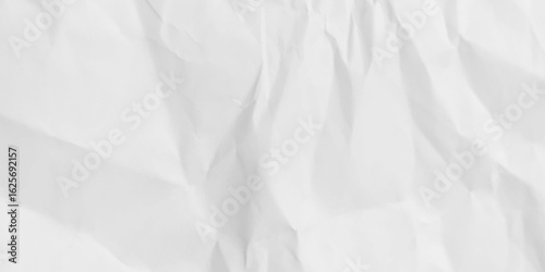 White recycled craft paper texture as background. Grey paper texture, Old vintage page or grunge vignette of old newspaper. Pattern rough art creased grunge letter. Paper texture Crumpled White. Top v