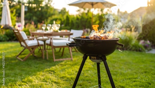 Backyard BBQ Summer Garden Party.