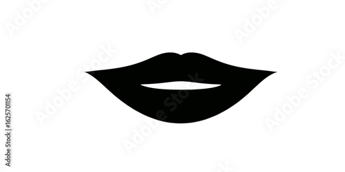 Lips icon isolated on white background.