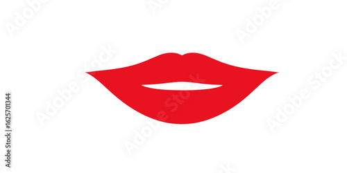 Lips icon isolated on white background.