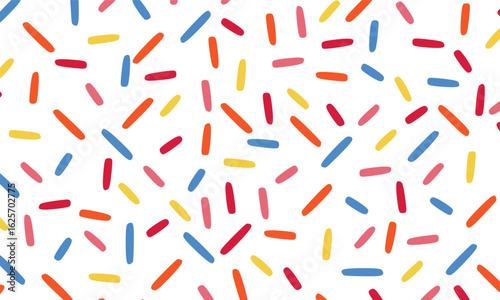 Colorful donut glaze with sprinkles. Donut Sugar Decoration.