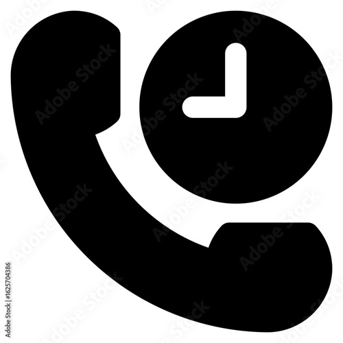 Call Time Icon Vector