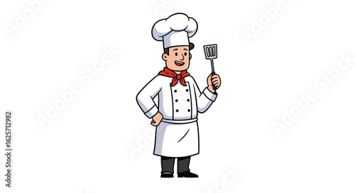 vector illustration of a chef