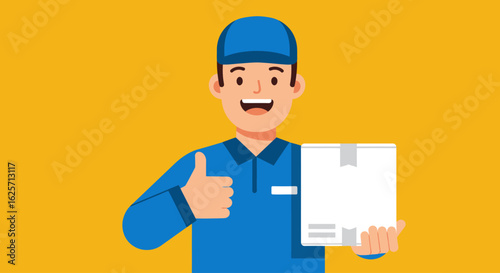delivery man with parcel