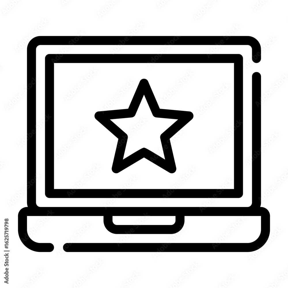 laptop line icon laptop line icon