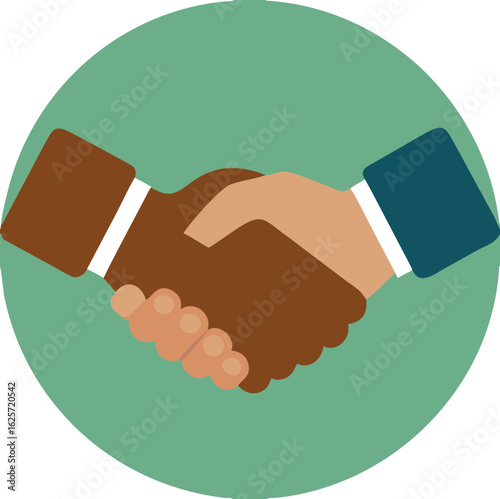 Handshake icon. Shake hands, agreement, good deal, partnership concepts.