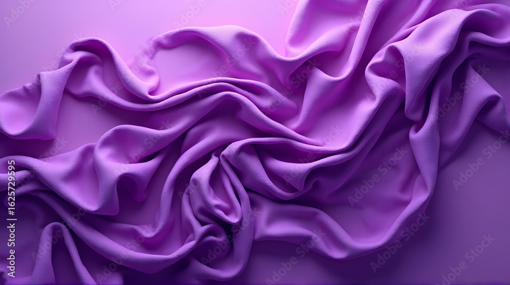 Obraz premium Flowing twisted purple cloth background. 